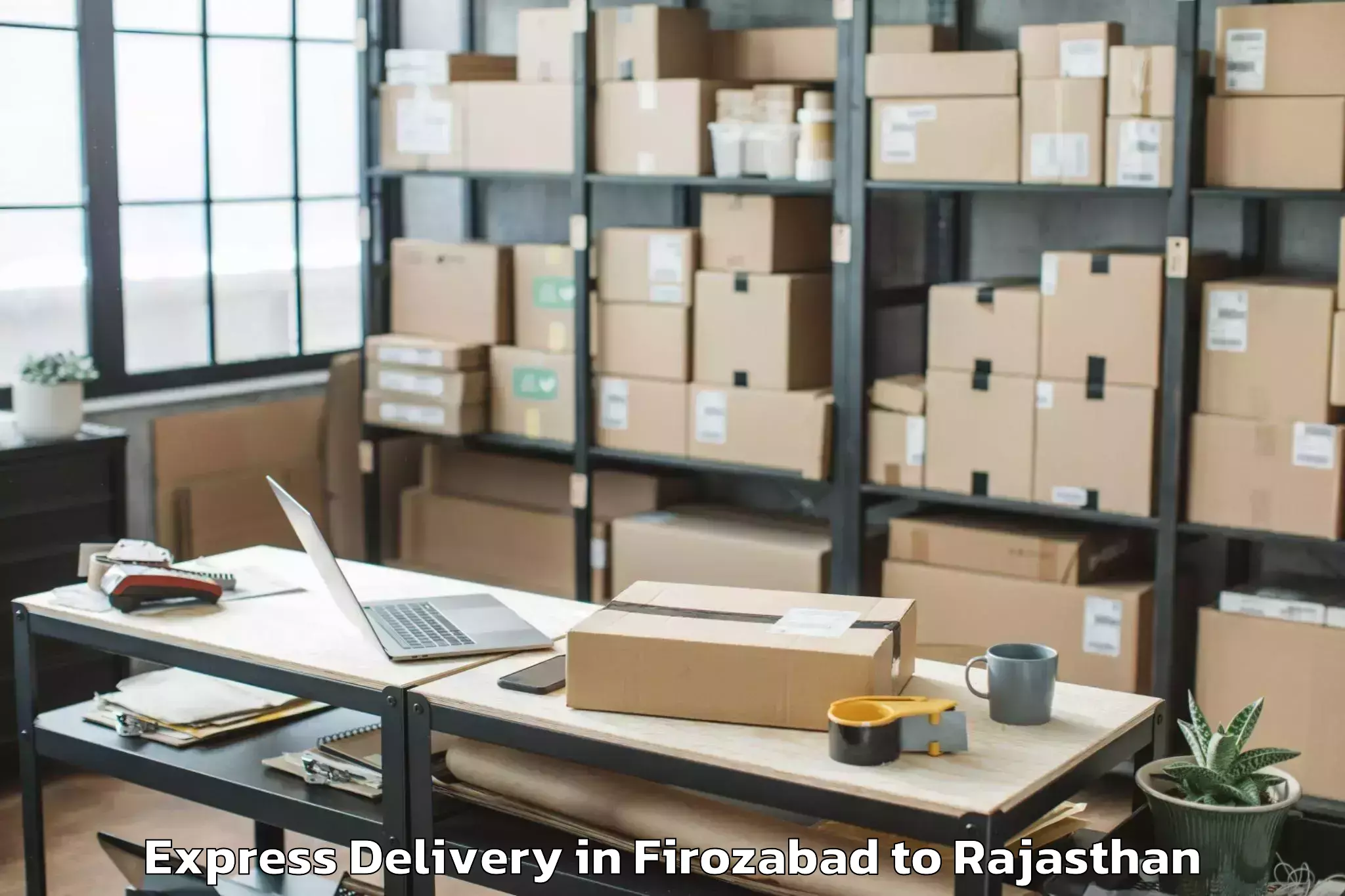 Get Firozabad to Chhabra Express Delivery